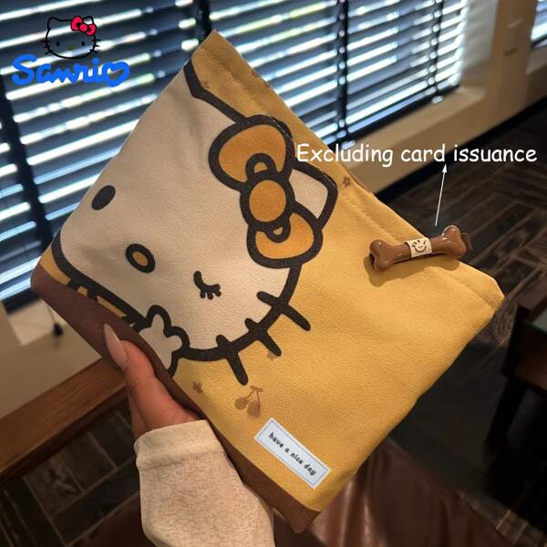 Sanrio 1 peça Sanrio Bolsa de maquiagem de grande capacidade Bolsa de armazenamento interna portátil para viagem, Bolsa de armazenamento de maquiagem feminina, Bolsa de armazenamento multifuncional feminina