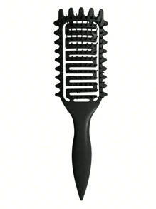 Cepillo para ondular el cabello, cepillo definidor de rizos para cabello rizado - Peine ventilado desenredante y de peinado | Reduce el tirón, realza los rizos, perfecto para el secado con secador de pelo