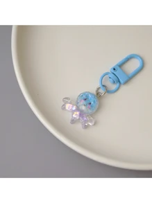 Decoración colgante con animales marinos de colores hechos a mano con lentejuelas multiusos, decoración con lentejuelas coloridas para bolsos