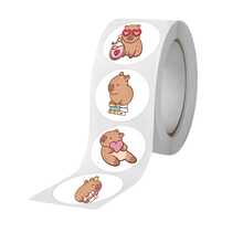 4FOOD PRINT 250 Adesivos Fofos de Capivaras | Papelaria Cartoon, Lembrancinhas de Festa de Capivara, Coisas Fofas de Capivara, Presentes de Capivara, | 3cm - Multicolorido - Visão 5