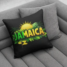 4 pièces Housses de coussin style forêt tropicale, design de plage en fibre de polyester, housses de coussin décoratifs avec fermeture éclair, lavable en machine pour canapé, lit, salon, chambre à coucher, housses seulement sans insert