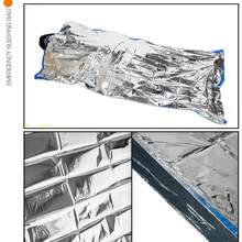 Outdoor Emergency First Aid Sleeping Bag, Thermal Rescue Envelope Sleeping Bag, Emergency Protective Equipment, Sunscreen Rescue Blanket