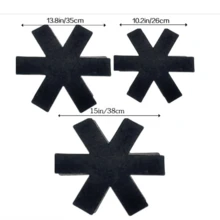 12 件锅和锅盖保护套套装，3 种不同尺寸，锅分隔垫/堆叠锅盖保护套/锅盖分隔器，用于保护和分隔锅和锅盖
