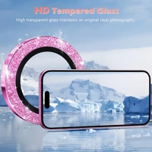 Rhinestone Lens Protector Compatible With Apple IPhone 16 Pro; High Definition, Scratch And Fingerprint Resistant; Universal Compatible With Iphone 1/12/13/14/15/16/16e Series; Lens Protection Film; Tempered Glass Lens Cover; Anti- And Dustproof; Essential Mobile Phone Accessories