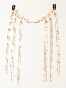 1件装时尚优雅链条流苏头饰额链发链头饰头饰发饰发藤链，发饰，婚礼，节日装扮，锐舞派对配饰，发饰，准新娘