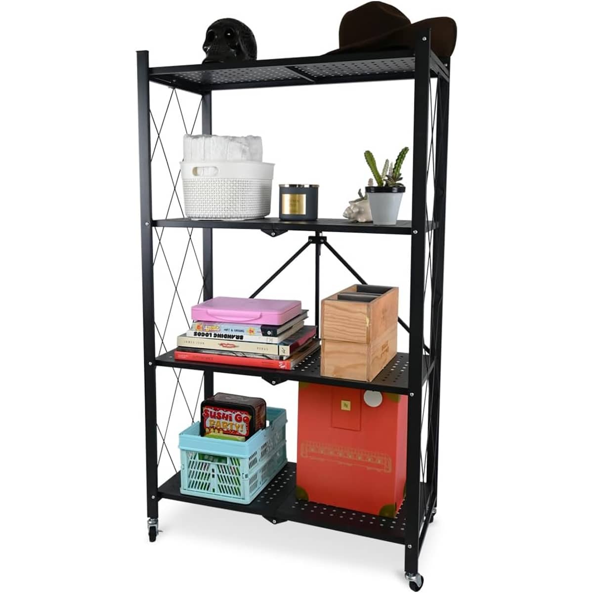 Storage Island & Carts - Black - View 1