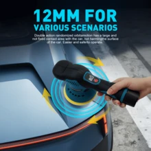 Cordless Car Buffer Polisher - 11 Inch Portable Polishing Waxer Machine Kit For Car Detailing, With 2PCS 12V 1500mAh Batteries, Extra 15 PCS Attachments - 薄荷綠 - 查看 9
