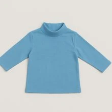 Kit 3 Blusas Infantil Menina Gola Alta Inverno – Manga Longa Cotton Macio -3 Peças