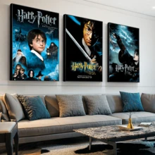 1/15PCS Harry Movie Potter Classic Movie Posters HD Quality Poster Wall Art Painting Study Nordic Home Decor House Bar Room Wall Decor Movie Figures Home Decoration Painting Wall Art Bedroom Cartoons Decor Wallpaper Wall Bedroom Decoration - Frameless - Multicolor - View 6