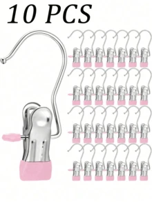 20/10 chiếc Kẹp quần áo bằng thép, Móc treo quần áo, Kẹp quần áo bằng thép không gỉ, Kẹp treo quần áo di động, Kẹp móc treo giày, Kẹp treo móc quần áo, 1/30 chiếc, Kẹp khăn, Móc treo quần áo đa năng một kẹp, Kẹp sắp xếp móc treo tủ quần áo, Kẹp khăn, Kẹp quần áo chịu lực nặng Kẹp móc treo số lượng lớn cho Quần, Mũ, Váy, Tất, Giày Quần âu Giày Bốt, Váy, Mùa xuân, Tối giản, Áo mùa hè - Nhiều màu - Xem 17