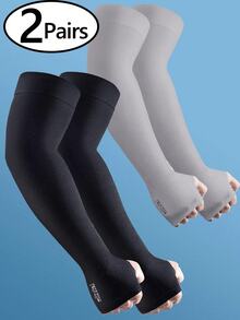 Mangas para brazos de protección UV, compresión e aislamiento térmico para hombres y mujeres. Nuevas mangas refrescantes para el sol, para fútbol, golf y voleibol, regalos de Navidad con mangas de compresión - Multicolor - Ver 12