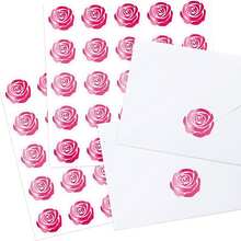 10Pcs Cute Cartoon Rose Sticker Labels, Multi-Functional Office Stationery Decoration, And Sealing Stickers All In One Stop, Creating A Super Cute And Fun Atmosphere - Multicolor - View 11