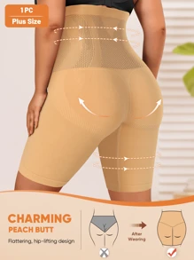 MEIYATING Slip modellanti senza cuciture in vita alta, taglie forti, per il controllo dell'addome, tipo pantaloncino per donna