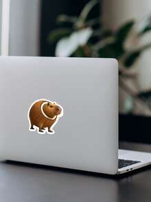 1 pieza Pegatina divertida de Burbaloni Luliloli (Locura cerebral italiana), Animales italianos de IA, Meme, pegatina de vinilo para botella de agua, Kindle, teléfono, libros - Multicolor - Ver 10