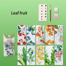 10 ورقة/طقم مجموعة دليل كتاب بورق مائي DIY لوحة مائية, دفتر مائي محمول, علامة كتاب مصنوعة يدويًا, ورق تلوين ملائم كهدايا الأعياد, عودة إلى المدرسة, لوازم مدرسية