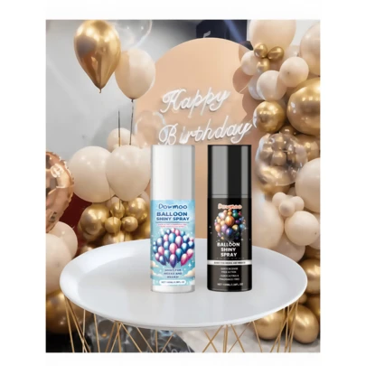 DOWMOO 便捷气球增亮剂，增亮喷雾，延缓并防止氧化，创意派对装饰，适用于生日、求婚、情人节，也是愚人节或生日送给朋友的理想礼物