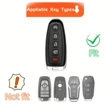 Carrying A Delicate And Cute Keychain And A Soft TPU Keycap With 5 Buttons, Suitable For Ford For Edge For Focus For Flex For Explorer For Taurus For MKS For MKT For MKX Exquisite High-End Keybag Suitable For Girls - KY23 - View 8
