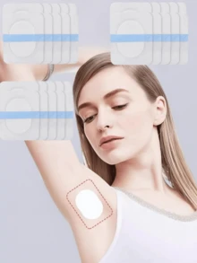 10片/套超薄一次性腋下吸汗垫，吸湿排汗内衬，隐形无缝，适合夏季男女 - 彩色 - 查看 2