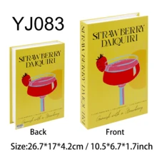 3pcs Cocktail Series Fake Books For Decoration Simulation Book Storage Box Coffee Table Books Ornaments Villa Hotle Home Decor Suitable For Many Scenarios (Room Decor, Home Decor, Bedroom Decor Living Room Decor, Office Decor, Bathroom Decor, / Desktop Decor, TV Cabinet, Lobby, Bookshelf) Various Holiday Gifts. - Multicolor - View 10