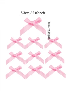 20 件粉色缎带蝴蝶结礼品包装，香槟酒瓶，蛋糕，糖果袋，DIY 手工艺品，礼物，婚礼，婴儿送礼会，婚礼送礼会，圣诞节，生日，户外派对，露营，万圣节圣诞礼物 - 彩色 - 查看 10
