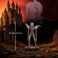 bandai 1 pieza Figura coleccionable Bandai, figurita con diseño creativo de esqueleto en una pose única, pieza de decoración para el hogar, excelente regalo de cumpleaños/festivo para fanáticos del anime/cine, coleccionable de anime popular