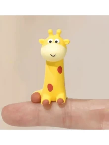 Nova peça decorativa de girafa fofa, decoração de mesa de escritório, enfeite de console central automotivo, presente - Multicolorido - Ver 4