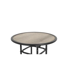 Juego de bar para exteriores de 3 piezas, juego de mesa de bar y sillas para patio, juego de patio de altura de bar - 2 x sillas de bar giratorias, 1 x mesa de bar redonda (tipo madera DPC) - Gris - 1 - Ver 8