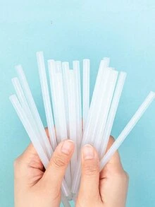 10 支/20 支/30 支耐高温白色/透明胶棒，7 毫米直径 DIY 热熔棒