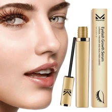 Eyelash Growth Serum – Natural Lash Enhancer For Longer, Thicker & Fuller Lashes | Nourishing Formula With Biotin & Peptides | Safe For Daily Use On Lashes & Brows - Gold - View 3