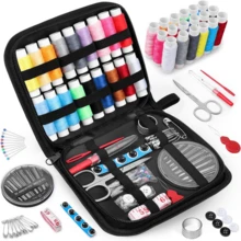 Portable Sewing Kit Box, 10pcs Home Sewing Tools Set, Includes Sewing Accessories And Supplies Multi-Color Threads, Needles Kit, For Minor Repairs, Basic Mini Travel Sewing Kit For Emergency Mending - Multicolor - View 2