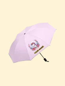 可定制印花儿童雨伞，可印制logo/字母/姓名，是商务推广、公司开业、儿童返校礼物的理想之选。这款雨伞功能多样，装饰效果强，时尚现代，色彩鲜艳，可爱迷人，适合日常休闲穿着，可定制，独一无二，是送给男孩女孩的理想礼物，也适合儿童、都市活动、旅行和上学等场合。 - W108粉傘 - 查看 4