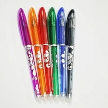 24/36/48 Stücke löschbarer Fineliner Set, 8 Farben, nachfüllbar, tragbarer Clip Schreibstift, ultra-feiner Spitze, runder Kunststoffkörper, Schnappverschluss, perfekt für Schule und Bürobedarf, Geschenke zur Einschulung