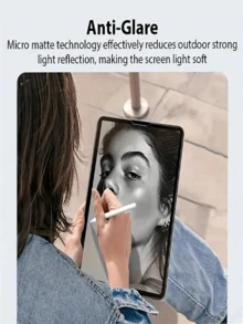 2pcs Matte Paper Screen Protector Compatible With IPad Anti-Scratch, Ultra-Clear, Compatible With Apple Pencil, Anti-Glare, Sensitive Touch, For Office/Drawing, Writing Like On Paper Gift For Birthday, Family, Friends Pad Screen Protector, Pad Accessories Waterproof Shockproof Anti-Fall Anti-Fingerprint Full Cover