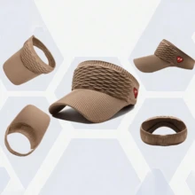 1pc Ladies' Sun Protection And Shading Hat 2025 New Style Running Sun Protection Hat With Large Brim Sports Hat, Breathable Sun Protection Hat For Spring, Summer And Autumn, Fish-Scale Open-Top Hat, Heart-Shaped Lightning Sun Protection And Shading Big Head Cap Baseball Baseball Cap, Outdoor Sports - Multicolor - View 6