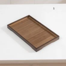 Japanese Style Bamboo Tray Rectangular Home Breakfast Tray With Tea, Cupplates, Cakes, Bread, Coffee, Tea Sets, Barbecue Plates - Brown - View 6