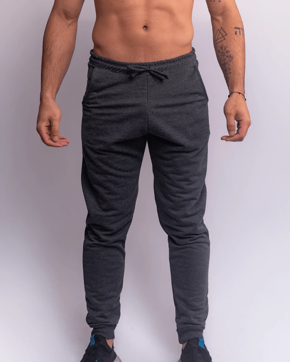Men's Sweatpants - 灰色 - 查看 1