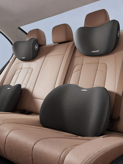 1 peça de almofada de espuma viscoelástica para pescoço e lombar - Suporte confortável para encosto de cabeça e almofada para costas - Ideal para motoristas e passageiros