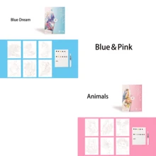 6 Stück/Set kreative Aquarell-Malereien - Malbücher für Erwachsene mit landschaftlichen und floralen Designs, beinhaltet Aquarellpapier und -farben für künstlerisches Zeichnen und Malen, kreative Freizeitaktivität, Muttertag, Geschenk für Mutter, Schulanfang, Schulmaterial - Verschiedenfarbig - Übersicht 14