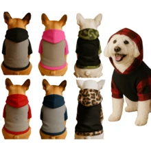 Pet Sweatshirt For Cold Days, Warm Jacket With Hood, Dogs And Cats - 黑色 - 查看 2