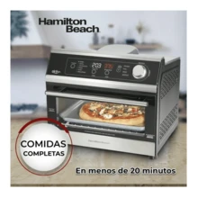 Hamilton Horno Tostador Ham.ilton Beach 31220, Con Freidor de Aire, Temporizador Digital, Apagado Automatico Negro - Tipo de Enchufe A USA (110-127V) - Ver 6