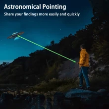 High Power Laser Pointer Pen, Laser Pointer Flashlight With Red/Green Beam, Aluminum Alloy Body, USB Rechargeable, Multiple Starry Sky Patterns, Suitable For Targeting, Projection, Cat Toys, Camping, Hiking, Astronomy And More Scenarios