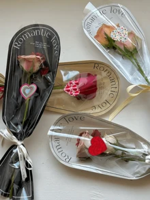 500 Pcs/Roll Sparkly Valentine's Heart Stickers, 1 Inch Heart Shapes With 24 Patterns, Suitable For Daily Use And Holiday Parties (Back To School, Valentine's Day, Mother's Day, Teacher's Day, Christmas, New Year, Wedding Etc.) Cards, Envelopes, Gifts, DIY Packaging, PVC Waterproof Seal Stickers - Multicolor - View 8