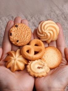 1:1 逼真饼干模型、PVC 3D 创意食品玩具、娃娃屋微型厨房 DIY 配件、桌面装饰摄影道具 - 彩色 - 查看 9