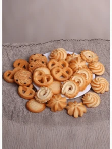 1:1 逼真饼干模型、PVC 3D 创意食品玩具、娃娃屋微型厨房 DIY 配件、桌面装饰摄影道具 - 彩色 - 查看 2