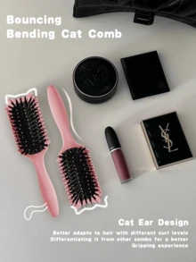 卷发梳，卷发梳，卷发造型梳，适用于所有发型的卷发梳理和造型，以减少拉扯 - 彩色 - 查看 6