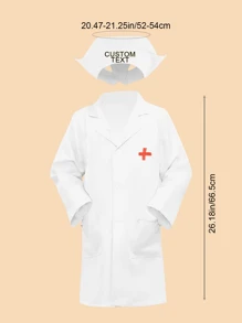 2pcs/Set Kids Nurse Costume, Including Nurse Hat And Nurse Dress, Suitable For 3-8 Years Old Girls Performance Cosplay