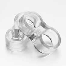 6pcs Kids Transparent Single Hole Anti-Collision Door Stopper, Silicone Baby Anti-Pinch Hand Door Handle Cover For Bedroom, Living Room, Bathroom