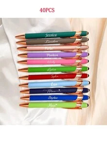 110 Stück/50 Stück/6 Stück/1 Stück individuell anpassbarer Multifunktions-Kugelschreiber, geeignet für Touchscreen-Smartphones & Computer, passend als Hochzeitsgeschenke, für den täglichen Gebrauch, zum Lernen, als Geschenk für Familie, Studenten, Lehrer, Eltern, Kollegen, dekorativ, wiederverwendbar, multifunktional, modern, farbig, süß, vintage, cartoon, witzig, Kawaii, Arbeiter, Kunden, für Geschäft/Arbeit/Büro, Mittelschüler, Oberschüler, Studenten, Uni-Studenten, Erstis, Zweitsemester, Untere Klassen