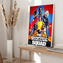 WB 1/10PCS SUICIDE SQUAD Classic Vintage Posters Decoration Painting Wall Art Kawaii Room Decor HD Quality Poster Wall Art Painting Study Nordic Home Decor House Bar Room Wall Decor Movie Figures Home Decoration Painting Wall Art Bedroom Cartoons Decor Wallpaper Wall Bedroom Decoration - Frameless