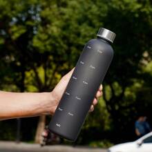 1 1000ML Household Space Cup, Portable Outdoor Large-Capacity Personalized Frosted Sports Water Cup, Plastic Cup, High-Temperature Resistant Anti-Drop Sports Water Cup, Women's Large-Capacity Portable Sealed Water Cup Travel Water Cup